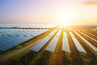 solar at sunset